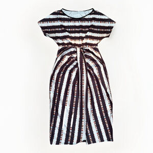 SHEIN Striped Short Sleeve Maxi Dress - XL